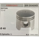 BRUMAR PISTONE COMPLETO KAWASAKI MOTORI TD 40  Ø 40 D. Spinotto 11  R.O. 13001-2083