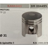 BRUMAR PISTONE COMPLETO KAWASAKI MOTORI TF 22  Ø 31 D. Spinotto 8  R.O. 13001-2078