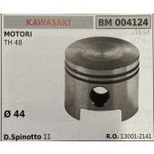 BRUMAR PISTONE COMPLETO KAWASAKI MOTORI TH 48  Ø 44 D. Spinotto 11  R.O. 13001-2141