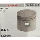 BRUMAR PISTONE COMPLETO KAWASAKI MOTORI TJ 45E Ø 42.5 D. Spinotto 11 R.O. -
