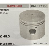 BRUMAR PISTONE COMPLETO KAWASAKI MOTORI TK 065D Ø 48.5 D. Spinotto 11 R.O. 13001-2163