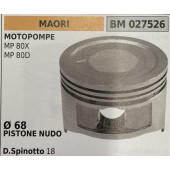 BRUMAR PISTONE COMPLETO MAORI MOTOPOMPE MP 80X MP 80D  Ø 68 PISTONE NUDO D. Spinotto 18  R.O. -