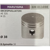 BRUMAR PISTONE COMPLETO MARUYAMA DECESPUGLIATORI AE 320 M 35  Ø 38 D. Spinotto 10  R.O. -