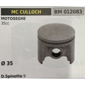 BRUMAR PISTONE COMPLETO MC CULLOCH MOTOSEGHE 35cc  Ø 35 D. Spinotto 9  R.O. -