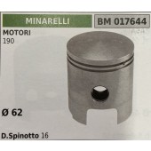 BRUMAR PISTONE COMPLETO MINARELLI MOTORI 190  Ø 62 D. Spinotto 16  R.O. -