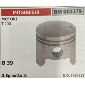 BRUMAR PISTONE COMPLETO MITSUBISHI MOTORI T 200  Ø 39  D. Spinotto 10  R.O. FR67315