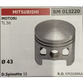 BRUMAR PISTONE COMPLETO MITSUBISHI MOTORI TL 50  Ø 43  D. Spinotto 10  R.O. KP01049AA