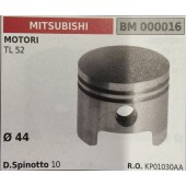 BRUMAR PISTONE COMPLETO MITSUBISHI MOTORI TL 52  Ø 44  D. Spinotto 10  R.O. KP01030AA