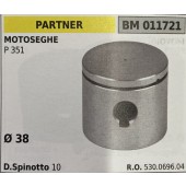 BRUMAR PISTONE COMPLETO PARTNER MOTOSEGHE P 351  Ø 38  D. Spinotto 10  R.O. 530.0696.04