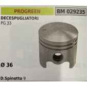 BRUMAR PISTONE COMPLETO PROGREEN DECESPUGLIATORI PG 33  Ø 36 D. Spinotto 9  R.O. -