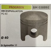 BRUMAR PISTONE COMPLETO PROGREEN DECESPUGLIATORI PG 43  Ø 40 D. Spinotto 10  R.O. -