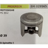 BRUMAR PISTONE COMPLETO PROGREEN MOTOSEGHE PG 3612  Ø 39 D. Spinotto 8  R.O. -