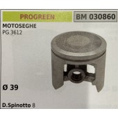BRUMAR PISTONE COMPLETO PROGREEN MOTOSEGHE PG 3612  Ø 39 D. Spinotto 8  R.O. -