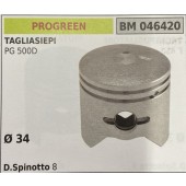 BRUMAR PISTONE COMPLETO PROGREEN TAGLIASIEPI PG 500D  Ø 34 D. Spinotto 8  R.O. -