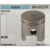 BRUMAR PISTONE COMPLETO ROBIN MOTORI EC 17  Ø 62 D. Spinotto 16  R.O. 23401.01