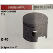 BRUMAR PISTONE COMPLETO SHINDAIWA MOTOSEGHE 353  Ø 40 D. Spinotto 10  R.O. -