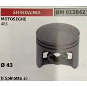 BRUMAR PISTONE COMPLETO SHINDAIWA MOTOSEGHE 488  Ø 43 D. Spinotto 10  R.O. -