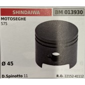 BRUMAR PISTONE COMPLETO SHINDAIWA MOTOSEGHE 575  Ø 45 D. Spinotto 11  R.O. 22152-41112