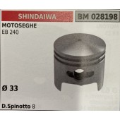 BRUMAR PISTONE COMPLETO SHINDAIWA MOTOSEGHE EB 240  Ø 33 D. Spinotto 8  R.O. -