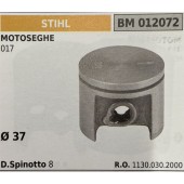 BRUMAR PISTONE COMPLETO STIHL MOTOSEGHE 017   Ø 37 D. Spinotto 8  R.O. 1130.030.2000