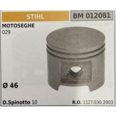 BRUMAR PISTONE COMPLETO STIHL MOTOSEGHE 029  Ø 46 D. Spinotto 10  R.O. 1127.030.2003