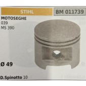 BRUMAR PISTONE COMPLETO STIHL MOTOSEGHE 039 MS 390  Ø 49 D. Spinotto 10  R.O. -