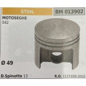 BRUMAR PISTONE COMPLETO STIHL MOTOSEGHE 042  Ø 49 D. Spinotto 13  R.O. 1117.030.2002