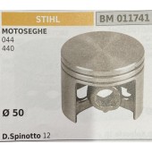 BRUMAR PISTONE COMPLETO STIHL MOTOSEGHE 044 440  Ø 50 D. Spinotto 12  R.O. -