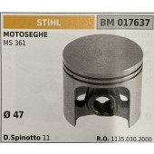 BRUMAR PISTONE COMPLETO STIHL MOTOSEGHE MS 361  Ø 47 D. Spinotto 11 R.O. 1135.030.2000