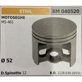 BRUMAR PISTONE COMPLETO STIHL MOTOSEGHE MS 461  Ø 52 D. Spinotto 12 R.O. 1128.030.2151