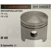BRUMAR PISTONE COMPLETO T. LAMBORGHINI DECESPUGLIATORI PB 43L PB 43B  Ø 40 D. Spinotto 10 R.O. -