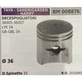 BRUMAR PISTONE COMPLETO TAYA - SANDRIGARDEN - HARRY DECESPUGLIATORI 3600S-3600T LYK 34 GB-GBL 34  Ø 36 D. Spinotto 10 R.O. 2031840