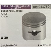 BRUMAR PISTONE COMPLETO TAYA - SANDRIGARDEN - HARRY DECESPUGLIATORI 4200S 4200W  Ø 39 D. Spinotto 10 R.O. 2039160