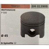 BRUMAR PISTONE COMPLETO TOPSO MOTOSEGHE P 500   Ø 45 D. Spinotto 12 R.O. -
