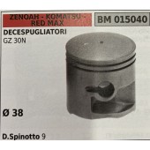 BRUMAR PISTONE COMPLETO ZENOAH - KOMATSU - RED MAX DECESPUGLIATORI GZ 30N   Ø 38 D. Spinotto 9 R.O. -