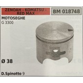 BRUMAR PISTONE COMPLETO ZENOAH - KOMATSU - RED MAX MOTOSEGHE G 3300   Ø 38 D. Spinotto 9 R.O. -