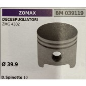 BRUMAR PISTONE COMPLETO ZOMAX DECESPUGLIATORI ZMG 4302   Ø 39.9 D. Spinotto 10 R.O. -