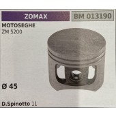 BRUMAR PISTONE COMPLETO ZOMAX MOTOSEGHE ZM 5200   Ø 45 D. Spinotto 11 R.O. -