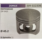 BRUMAR PISTONE COMPLETO ZOMAX MOTOSEGHE ZM 5410   Ø 45.2 D. Spinotto 11 R.O. -