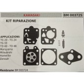 BRUMAR MEMBRANA/KIT RIPARAZIONE KAWASAKI  KIT RIPARAZIONE  APPLICAZIONI TG 20 - TG 24 TG 33 TD 40 - TD 48 Maruyama Mitsubishi Homelite Zenoah  Membrane BM 003724