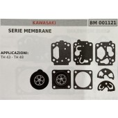 BRUMAR MEMBRANA/KIT RIPARAZIONE KAWASAKI  SERIE MEMBRANE  APPLICAZIONI TH 43 - TH 48  R.O. -