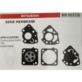 BRUMAR MEMBRANA/KIT RIPARAZIONE MITSUBISHI  SERIE MEMBRANE  APPLICAZIONI: Carburatore NIKKI TAS MARUYAMA  R.O. - 