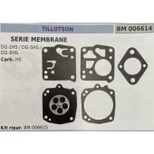 BRUMAR MEMBRANA/KIT RIPARAZIONE TILLOTSON  SERIE MEMBRANE DG-1HS / DG-5HS / DG-8HS  Carb. HS  Kit ripar. BM 006615