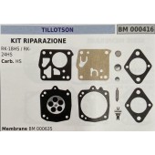 BRUMAR MEMBRANA/KIT RIPARAZIONE TILLOTSON  KIT RIPARAZIONE RK-18HS / RK-24HS  Carb. HS  Membrane BM 000635