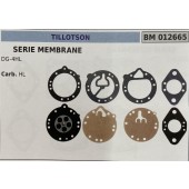 BRUMAR MEMBRANA/KIT RIPARAZIONE TILLOTSON  SERIE MEMBRANE DG-4HL  Carb. HL  R.O. -