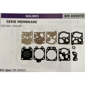 BRUMAR MEMBRANA/KIT RIPARAZIONE WALBRO  SERIE MEMBRANE D20-WA / D20-WT  Kit ripar. BM 006625