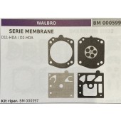 BRUMAR MEMBRANA/KIT RIPARAZIONE WALBRO  SERIE MEMBRANE D11-HDA / D2-HDA  Kit ripar. BM 000597