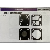 BRUMAR MEMBRANA/KIT RIPARAZIONE WALBRO  SERIE MEMBRANE D1-MDC  R.O. -