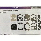 BRUMAR MEMBRANA/KIT RIPARAZIONE WALBRO  SERIE MEMBRANE D10-WAT  Kit ripar. BM 000677