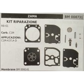 BRUMAR MEMBRANA/KIT RIPARAZIONE ZAMA  KIT RIPARAZIONE RB-61  Carb. C1M  APPLICAZIONI: C1M-K37,A-D  Membrane BM 006141